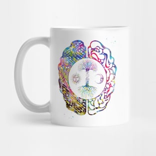 Tree of Life and brain Mug